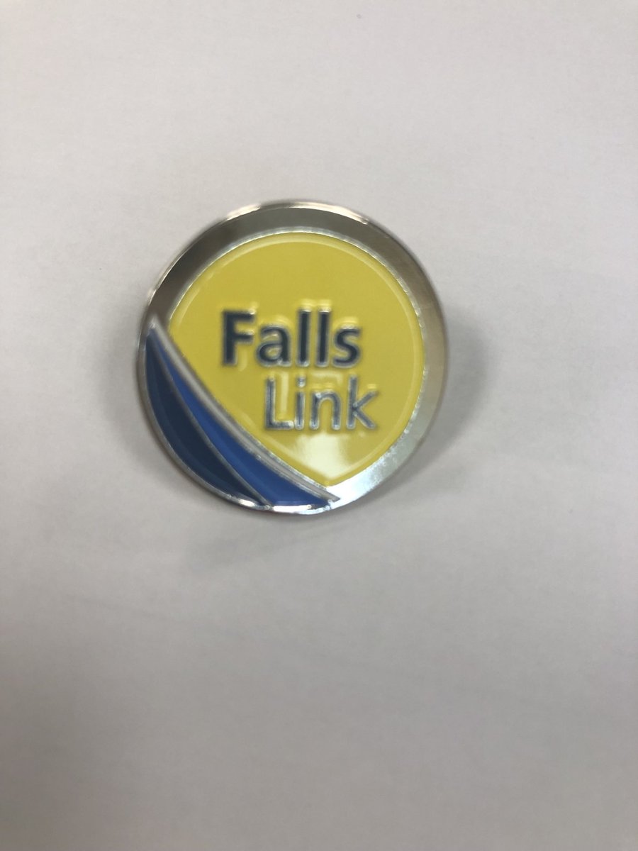 Shiny new falls link badges for our fantastic falls links at Gloucestershire Hospitals NHS Foundation Trust! ⁦@gloshospitals⁩ #fallsprevention