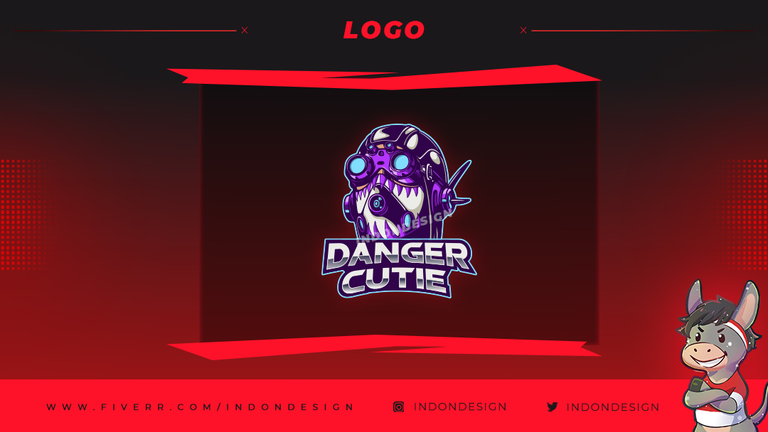 IndonDesign's tweet photo. Custom your logo with Indon Design
We will create interesting logo design exclusively for you. 
Logo for our awesome loyal buddy @Danger_cutie4  

#logoesport #esportlife #esportlogo #esport  #esportteam #twittchlogo #esportgaming #logomaker #logocharacter #cutemascot #mascotlogo https://t.co/1K4ANgaHUj