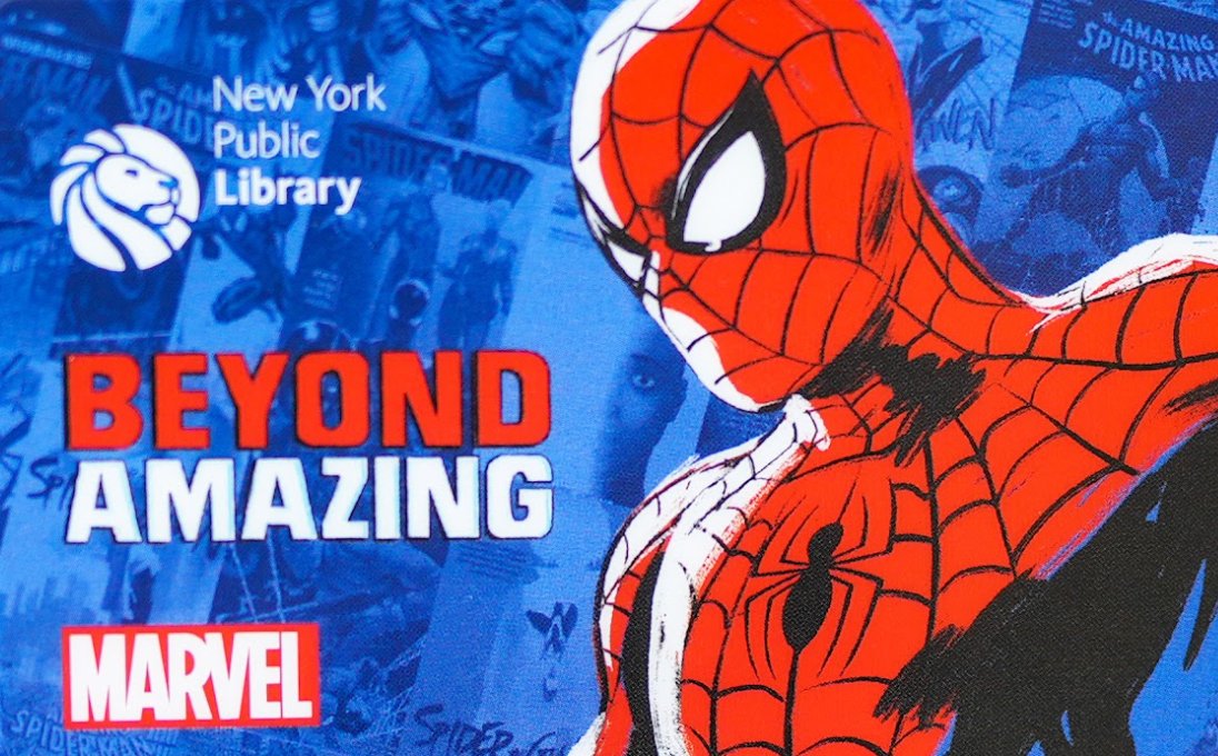 LibraryJournal's tweet photo. The New York Public Library (NYPL) and Marvel are Partnering to Issue a Special, Limited Edition Spider-Man Library Card https://t.co/IuIQg4kxrc #libraries #publiclibraries #librarycards https://t.co/T1fNR7BV33