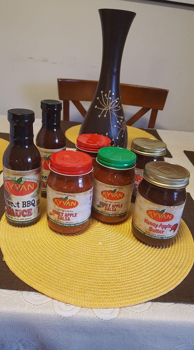 KYVAN82's tweet photo. Why choose one, when you can have all 4? 🤤
All four of our flavors go perfectly with any and everything. Give us a try TODAY!
#KYVANsauce #saucelovers #supportblackbusiness #atlantasmallbusiness #shoplocalatlanta #foodie #amazonfinds https://t.co/uMgQxgHAIR