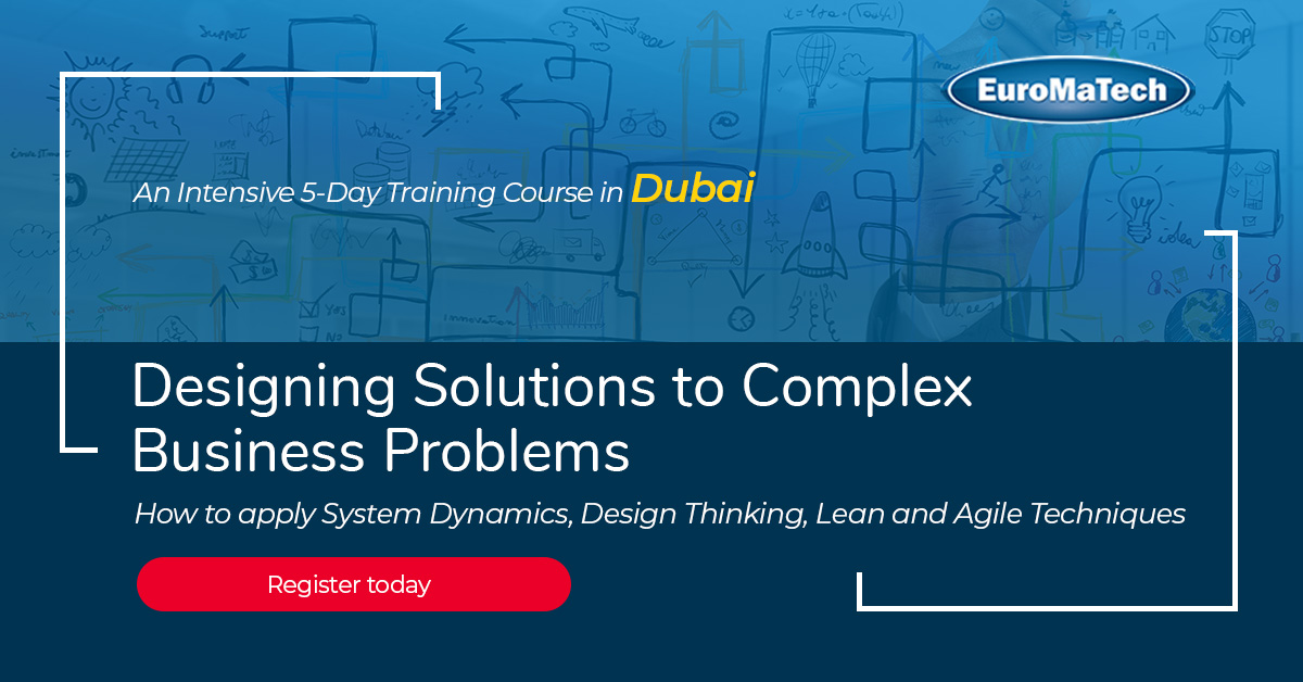 euromatech's tweet photo. Designing Solutions to Complex Business Problems

Learn more &amp; Join>>
https://t.co/yD5FtyU7gK

#euromatech #trainingcourse #training #designingsolutions #complexbusiness #businessproblems #designthinking #lean #agiletechniques https://t.co/OcVDmCNEC4