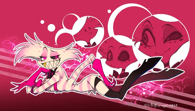 天使の日らしいのでHazbin HotelのAngelさん置いとこう 