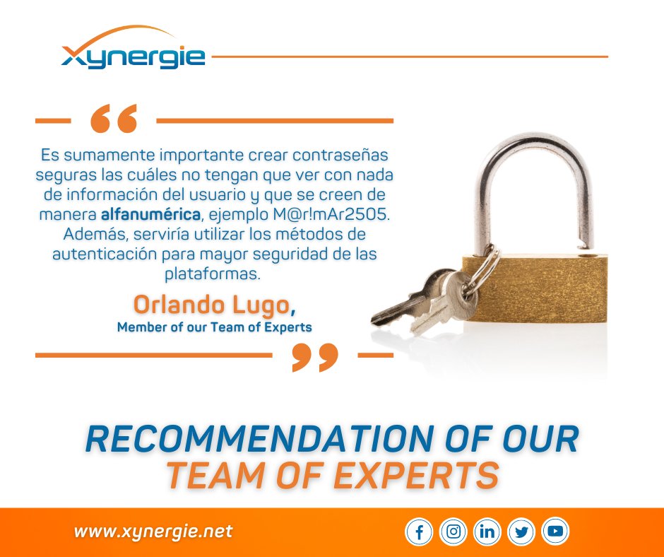 xynergie's tweet photo. Recommendation of our Team of Experts 👨🏻💻
#xynergie #MSP #teamofexperts #technology #CybersecurityAwarenessMonth https://t.co/mzaOUMtKRa