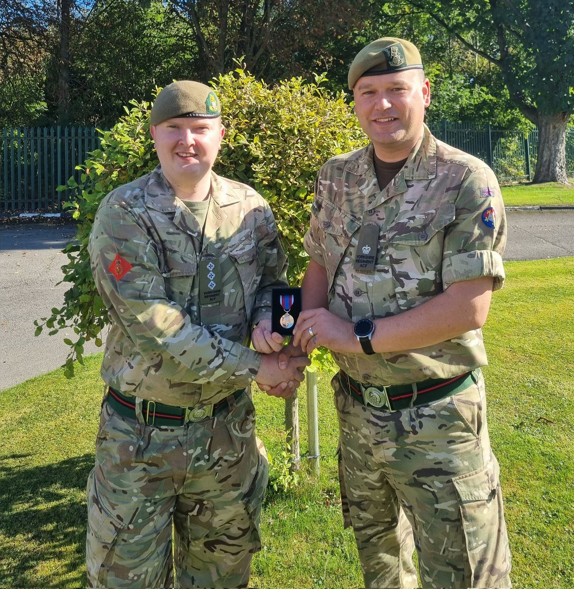 I never imagined when I was a 13 year old kid walking through the doors of Pocklington ACF that, 15 years on I would be promoted to Captain and receiving the Queens Platinum Jubilee Medal.

A huge thankyou to everyone who has helped me and supported me along the way!

<a href="/hsyacf1/">HSYACF</a>