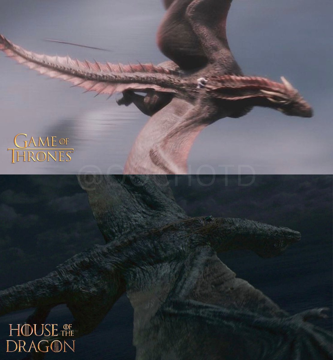 westerosies's tweet photo. The size of Drogon vs Vhagar… she’s a monster 🫣 #HouseOfTheDragon https://t.co/aNUJCskOsn