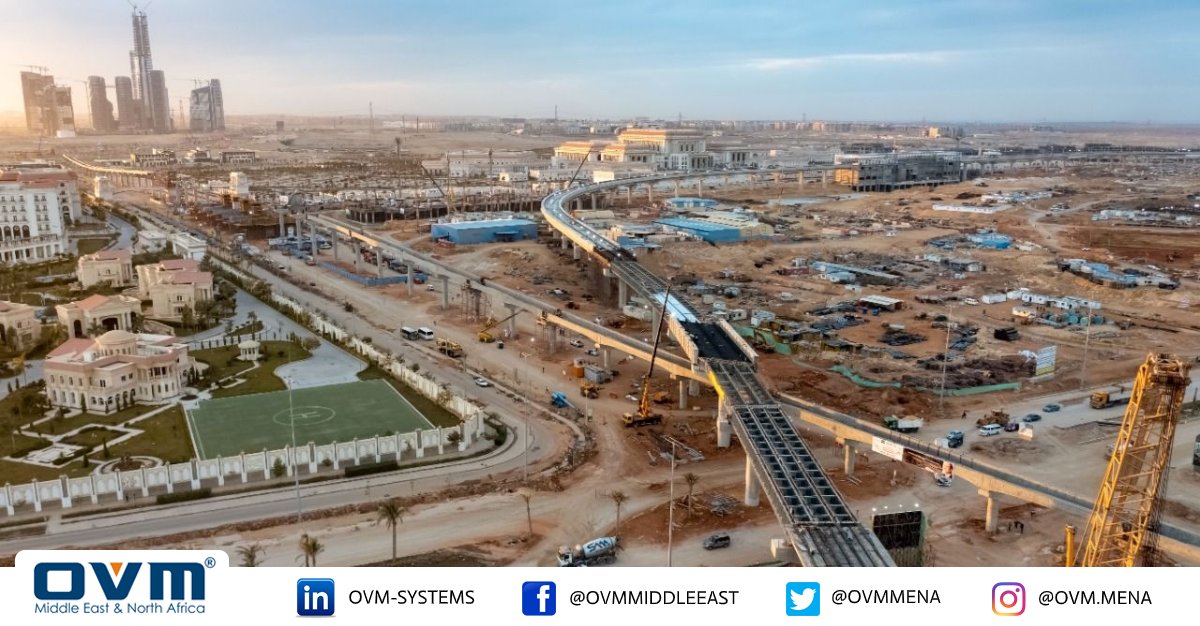 OVMmena's tweet photo. {Update} Completion of post-tensioning works for concrete girders of ‘New Capital bridges 02, 03 & 04’, bridges which are part of the construction of “Light Rail Transit LRT- Phase 02” running project in Egypt using OVM Prestressing system.
#OVM #LRT #EGYPT #NEW_CAPITAL https://t.co/9AFpKtmx0C
