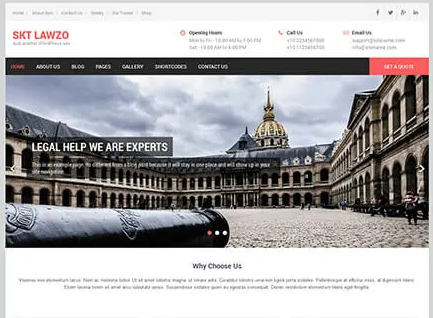 Free Lawyer WordPress Theme for Attorneys Law Firms and Legal consult sktthemes.org/shop/free-lawy… #free #WordPress #theme #template
