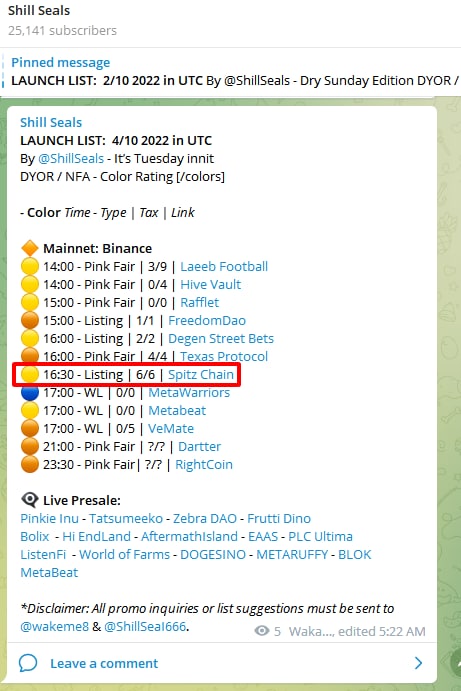 Spitz Chain tweet media