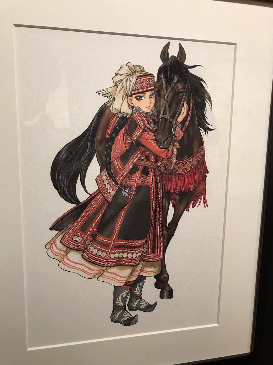 日曜日だけど京都漫画ミュージアムの乙嫁展(撮影可)めちゃ堪能した😭全てが手描き…神業の嵐…!なんかすごく勇気を貰えたし久しぶりに大学時代の友達とはしゃぎまくって楽しい一日だった! 