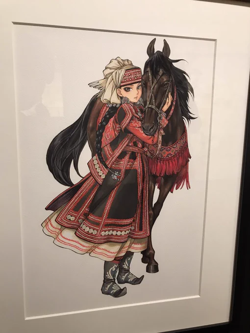日曜日だけど京都漫画ミュージアムの乙嫁展(撮影可)めちゃ堪能した😭全てが手描き…神業の嵐…!なんかすごく勇気を貰えたし久しぶりに大学時代の友達とはしゃぎまくって楽しい一日だった! 