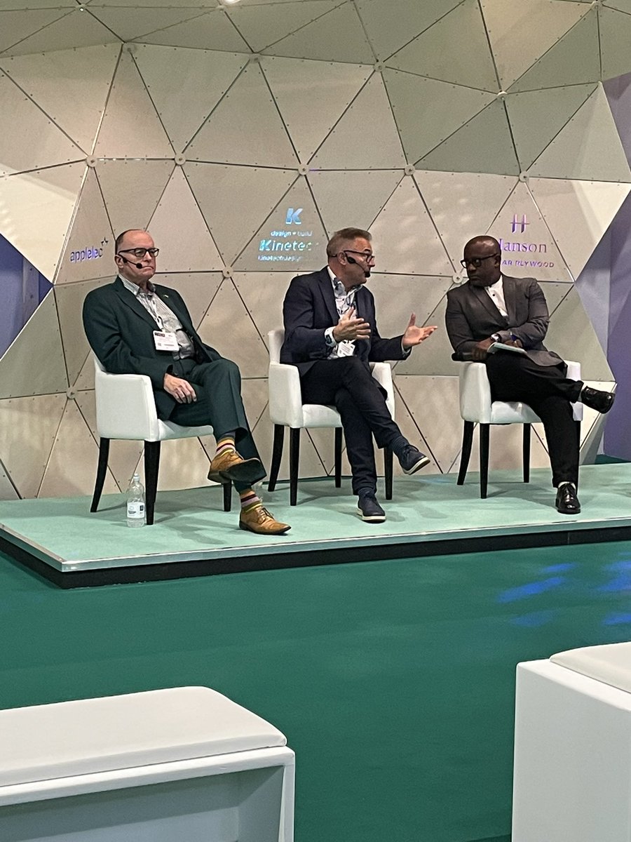 UK Construction Week. Andrew Carpenter STA CEO and Timber Development UK's Chief Executive David Hopkins discussing Timber Tech and how we increase the use of timber in construction. #ukcw2022 #construction #TimeForTimber #NetZeroNow