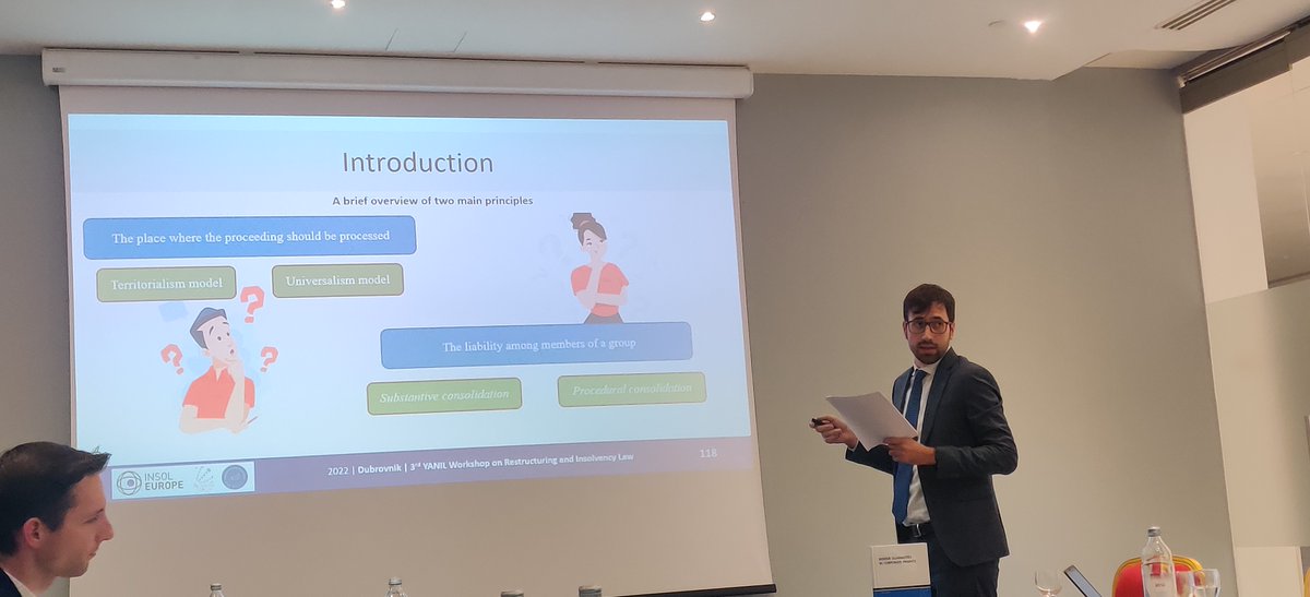 Luca Sicignano of the University of Campania closes the @InsolYanil Workshop and takes us back to Italy with an example of the treatment of corporate groups in #insolvency under the new Italian Code of Business Crisis & Insolvency. 
#YANILSLanding #corporategroups #restructuring
