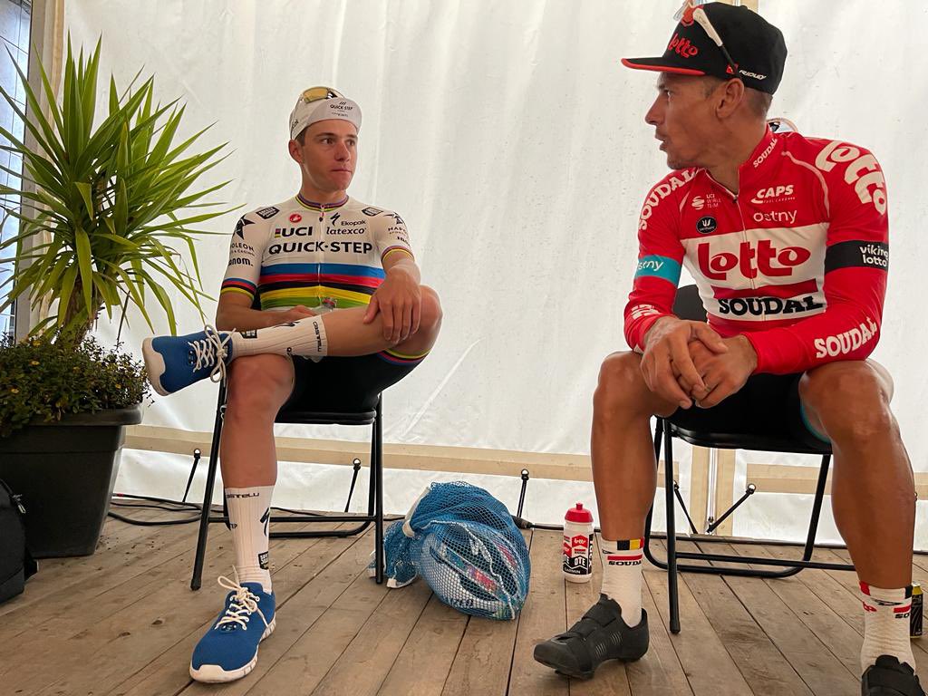 soudalquickstep's tweet photo. One picture, two World Champions. https://t.co/kT5n3jCyaO