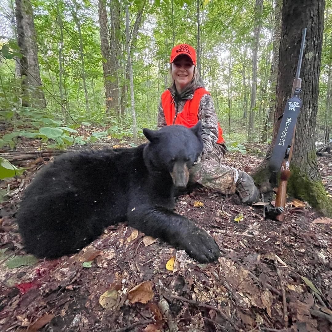 “Hey folks, help us congratulate Julia on her first bear! Julia is in grade 9 this year and busy with sports and school but managed to sneak some hunting time in with her dad Keith.” — <a href="/BeasleyBros/">Canada in the Rough</a>