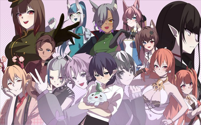 姐姐的V朋朋百景圖(∩^o^)⊃━☆゜.*・。 
本來想在動畫裡放更多V朋朋,不過我的肝..(っ'ω`c) (X
 #TT013Art 