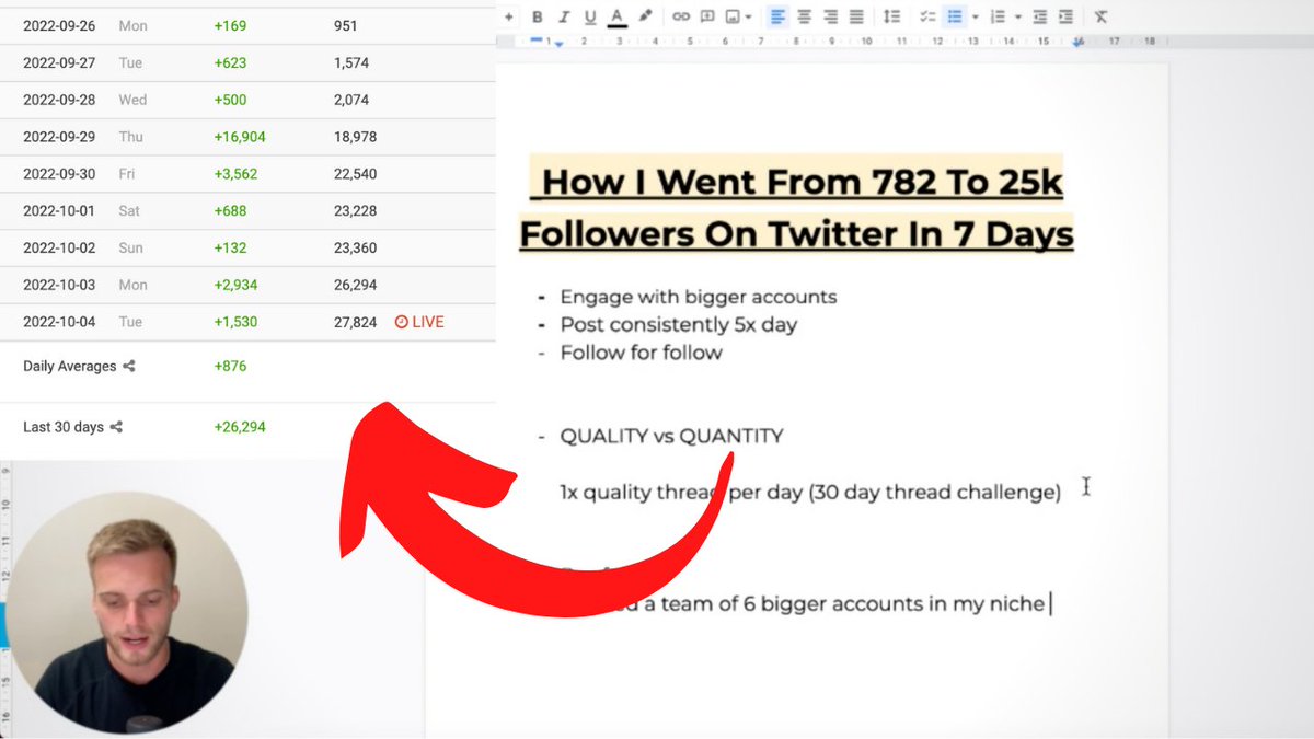 stepanhlinka's tweet photo. I cracked the Twitter code.

I went from 782 followers to 25k followers in 7 days.

Today, I recorded a 17-minute video where I shared the secret behind my insane growth.

Want it for free?

RT this tweet and comment “send” and I’ll DM it to you.

Must be following so I can DM. https://t.co/dgzczMWJNJ