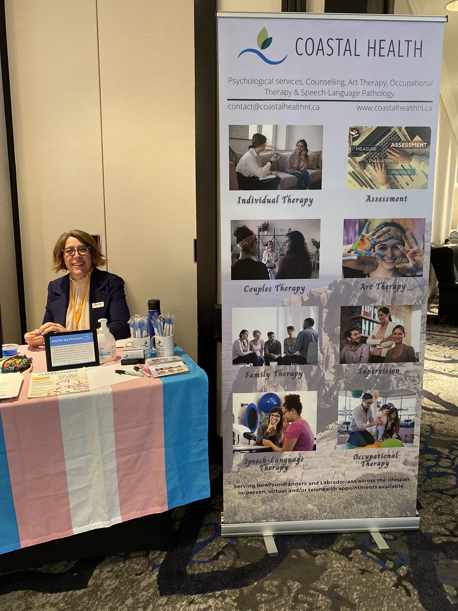 CoastalHealthNL's tweet photo. Coastal Health at the 18th CADDRA conference @CADDRA_News! Many thanks to Fiona, Marissa, Hilary and Quinn for helping out at the exhibit! https://t.co/cO09Pdqm3E