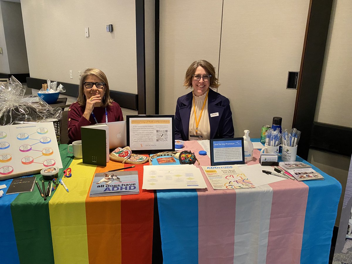 CoastalHealthNL's tweet photo. Coastal Health at the 18th CADDRA conference @CADDRA_News! Many thanks to Fiona, Marissa, Hilary and Quinn for helping out at the exhibit! https://t.co/cO09Pdqm3E