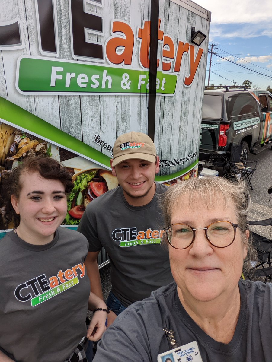 Caldwell County CTE (@cte_caldwellco) on Twitter photo Students from <a href="/west_caldwell1/">West Caldwell High School</a> Culinary classes & their fabulous teacher, Mrs. Hadley worked on the CTEatery last week! This work was to support a community event! The students used their excellent social skills to serve customers with a smile! #CTERocks #caldwellschoolscte Students from <a href="/west_caldwell1/">West Caldwell High School</a> Culinary classes & their fabulous teacher, Mrs. Hadley worked on the CTEatery last week! This work was to support a community event! The students used their excellent social skills to serve customers with a smile! #CTERocks #caldwellschoolscte