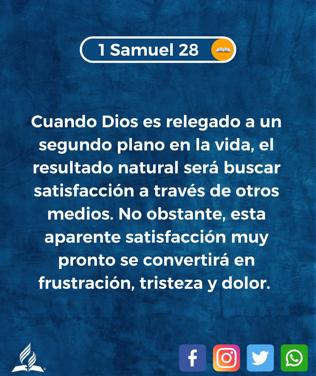 BricioPeralta's tweet photo. #RPSP  | 1 Samuel 28

Apartarse de Dios y buscar alternativas baratas jamás será una decisión sabía.  Solo la fidelidad a Dios traerá a la vida satisfacción y gozo permanente. https://t.co/c4HbBRlXab