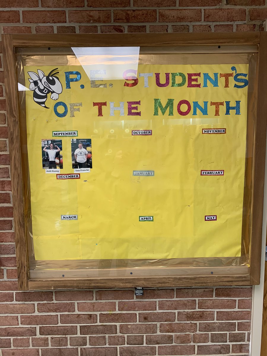 Congratulations to our first PE student’s of the month for the year, Josh and Tess! 💚💛