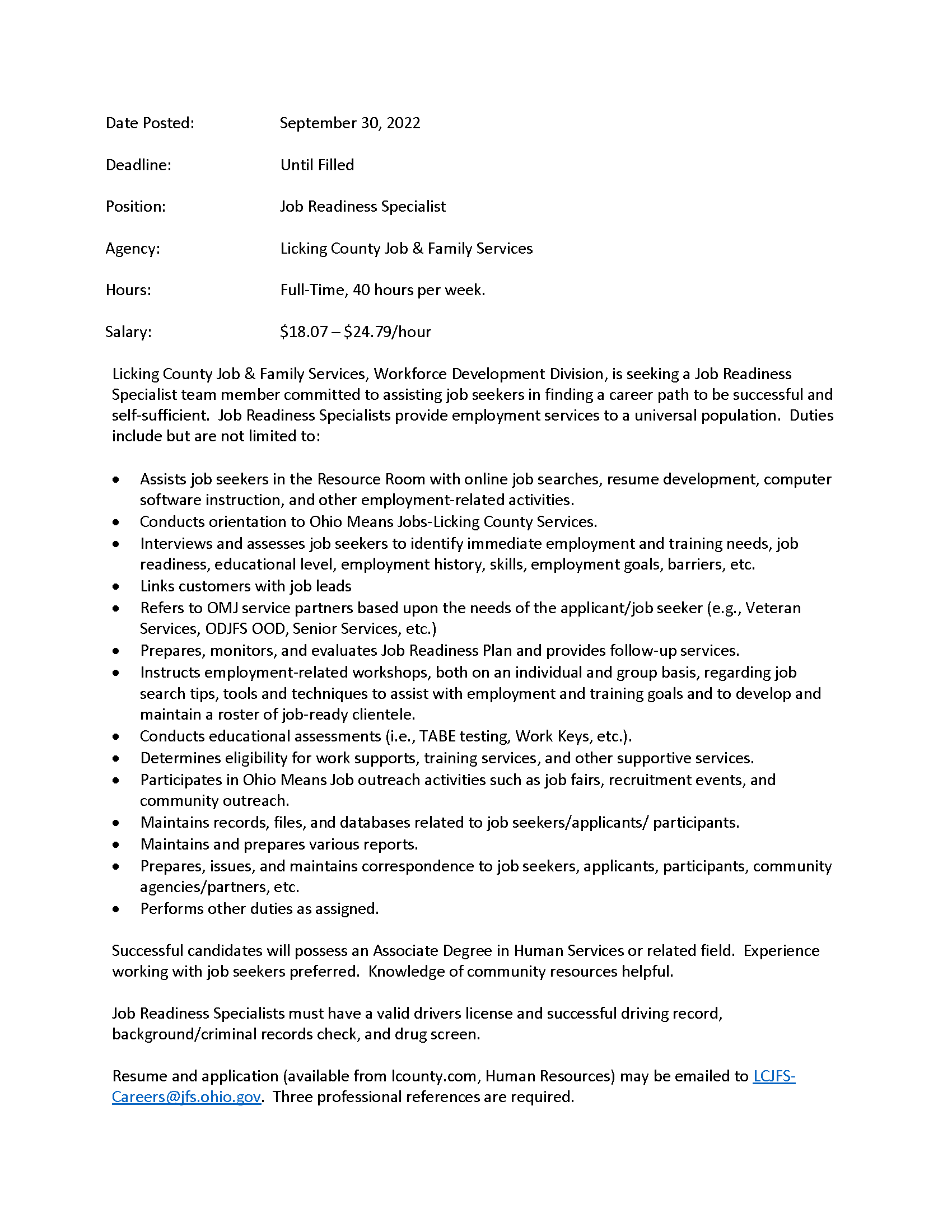 licking county job and family services email