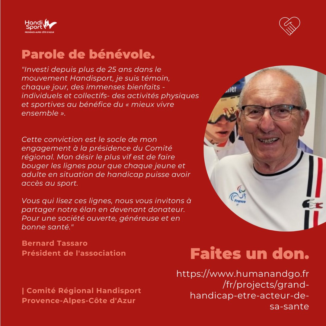 📣 Nous lançons une campagne de financement participatif pour notre projet "Grand #Handicap : être acteur de sa #santé dans une société inadaptée"👩‍🦼👨‍🦽

Voici le lien pour connaître et soutenir ce projet ➡ humanandgo.fr/fr/projects/gr…🤝

Musclez votre solidarité !🤩
