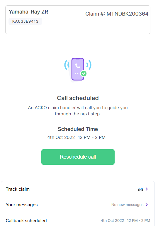 Selva3746's tweet photo. @ACKOIndia but no one is responding to my messages in app, I scheduled call back 3 times. No one called. Called the customer care twice and asked them , they are telling me that my claim in charge will get in touch with me. But  nothing happened so far. Is this how you treat a customer ? https://t.co/E5KplVNLjk