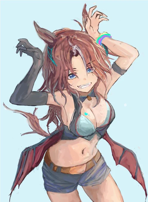 セイウンスカイとメジロパーマー色々 #ウマ娘 #セイウンスカイ(ウマ娘) #ウマ娘プリティーダービー #メジロパーマー(ウマ娘)  