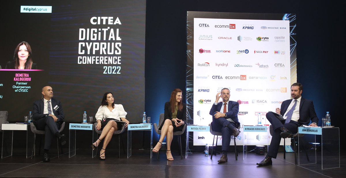 DepMinRIDcy's tweet photo. #HappeningNow
Ministers @kyriac_kokkinos & @NatasaPilidou analyzing the government's vision & measures to position #Cyprus as a #digital & #innovation hub, build a strong digital economy, a vibrant ICT sector & increasingly more digital & competitive industries. #DigitalCyprus https://t.co/GdVT2F4cpM