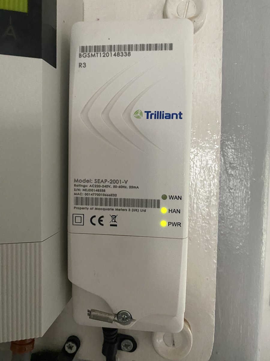 DWGMacdonald's tweet photo. @BritishGasHelp Now 4 months and still have no smart meter! Meter has lost network and CS are useless! There’s no WAN light on meter so how are you supposed to connect to my meter to add the cost of living energy payment when there’s no WAN https://t.co/MSw4pYBwYw