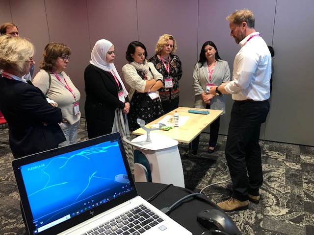 NeoDynamicsAB's tweet photo. Last week, #NeoDynamics participated at #EUSOBI, Europe’s most renowned congress for breast imaging. We were feature in this year’s programme offering a workshop for attendees, where they could try our biopsy device #NeoNavia. https://t.co/T2GTFow3uj