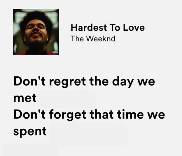 thesadbaby's tweet photo. the weeknd / hardest to love https://t.co/kSB1jNjRZq
