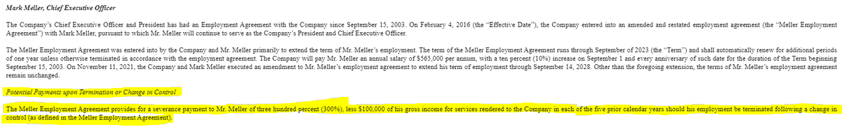 1987maarten's tweet photo. Exciting news Mark! Congratulations. As it is not 100% clear for me, from the 8-K. Does this transaction trigger the highlighted severance payment? Further insight is much appreciated. https://t.co/533ThVFXqU