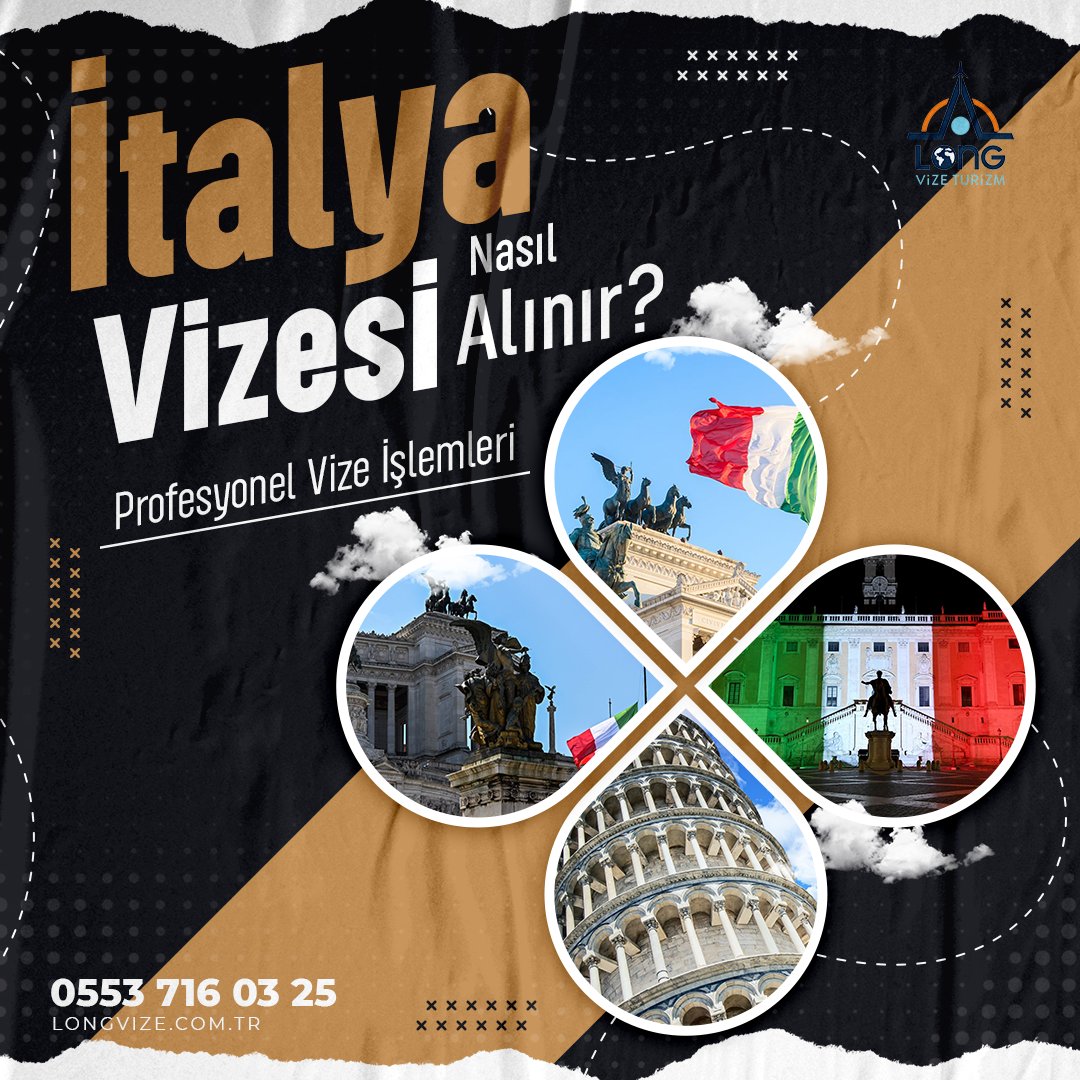 ✈️ 🇮🇹 İtalya vizesi hakkında bütün detaylar longvize.com.tr'de

🔗 bit.ly/3EgqQyS

Profesyonel ekibimiz tüm vize işlemleriniz için hizmetinizde.

Bize ulaşmak isterseniz

📱 0312 426 03 25
📱 0553 716 03 25
📧 info@longvize.com.tr

#vize #vizeişlemleri #italya
