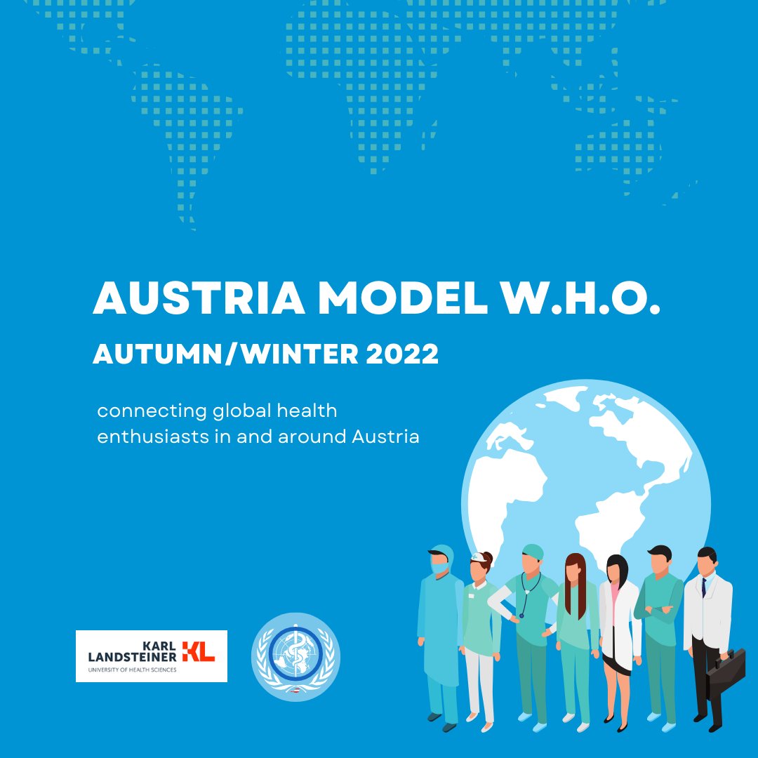 TeamEthics_KL's tweet photo. We invite students and early stage professionals in medical and allied fields, and global health enthusiasts from any background to participate and get hands on experience in making health policies.
#austria #vienna #krems #globalhealth #publichealth #healthcare https://t.co/k68h78NKlQ