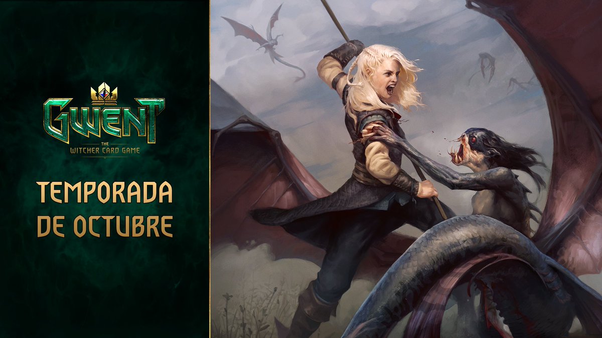 ¡Ha comenzado la Temporada de Octubre y con ella llega Chronicles con 24 cartas nuevas que ya están disponibles en GWENT. 
Más info: playgwent.com/es/news/46003/…
