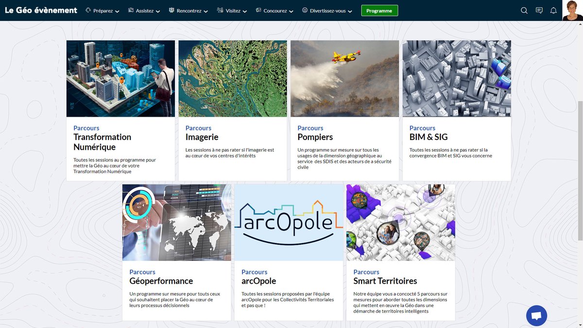 Esri_France's tweet image. #SIG2022 Venez découvrir nos parcours fléchés; des programmes sur mesure sur des thématiques variées :
#TransformationNumérique
#SDIS
#arcopole
#BIM
#geoperformance
#imagerie
#geosessions
👉 geo-evenement.fr/content/parcou…
#SIG #EsriFrance #ArcGIS #geoevenement #Smartcity