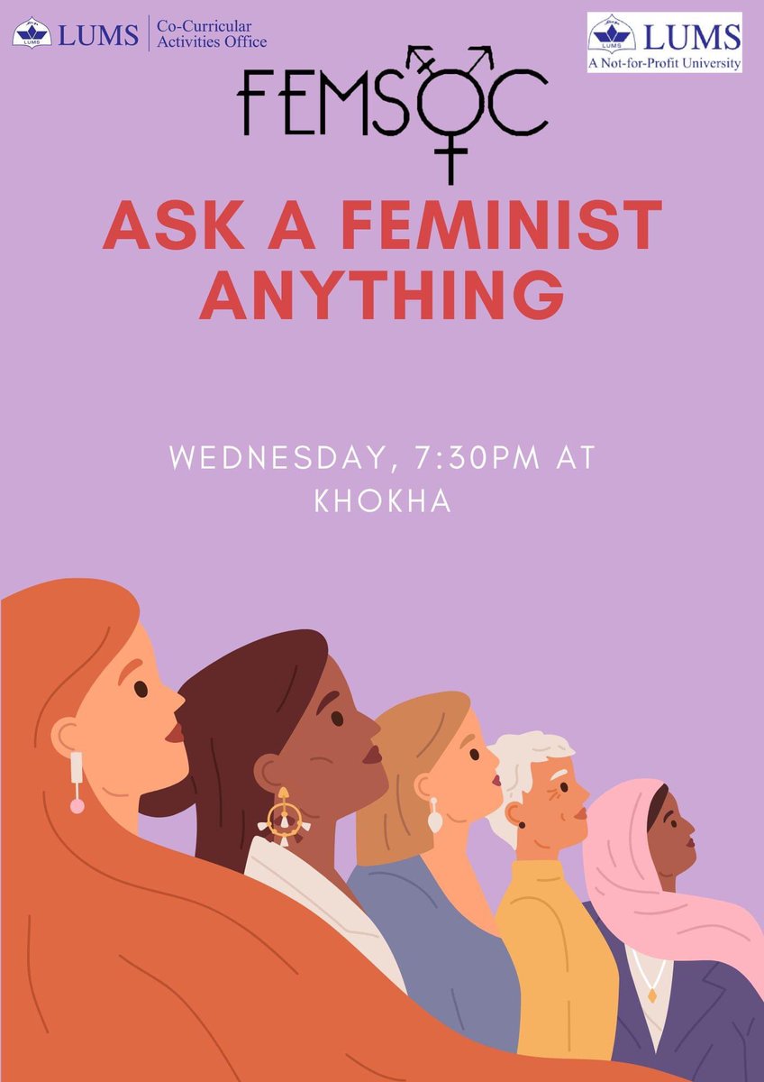 Have you ever hesitated to debate feminism out of fear of being cancelled or labelled problematic?
Well, in that case, we hope you’ll join us tomorrow at khokha where we’ll be answering any questions you might have about feminism/our work — and no question is too controversial.