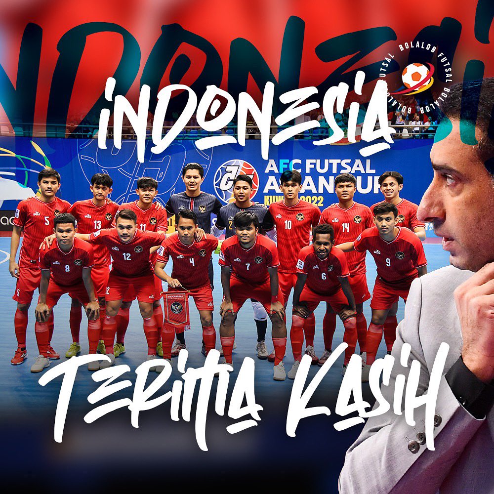 Bolalob's tweet image. Kalian sudah luar biasa 💪🏼🔥🇮🇩Terima kasih telah berjuang dalam keadaan apapun 💪🏼🔥

#ACFutsal2022
#TimnasFutsal
#BolalobFutsal