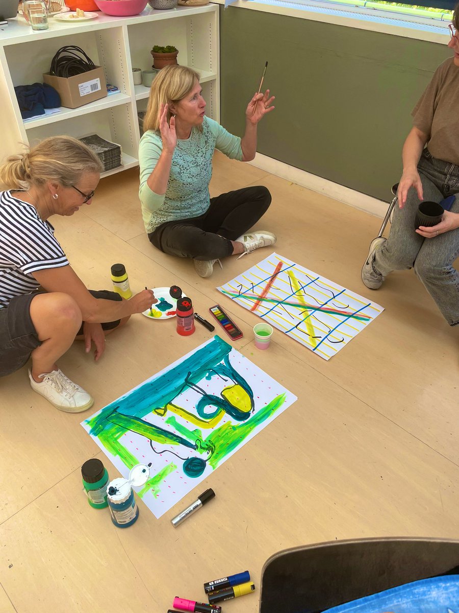 bexenglish's tweet photo. Our second Art Intensive for @phf_uk Think, Talk, Make Art @newlynexchange marks a year of the project. Reflecting on all that’s happened with @cat_gibbard and what learning is still to come as part of our major ongoing CPDL prog for primary teachers✨ https://t.co/S4BKVmGSOC
