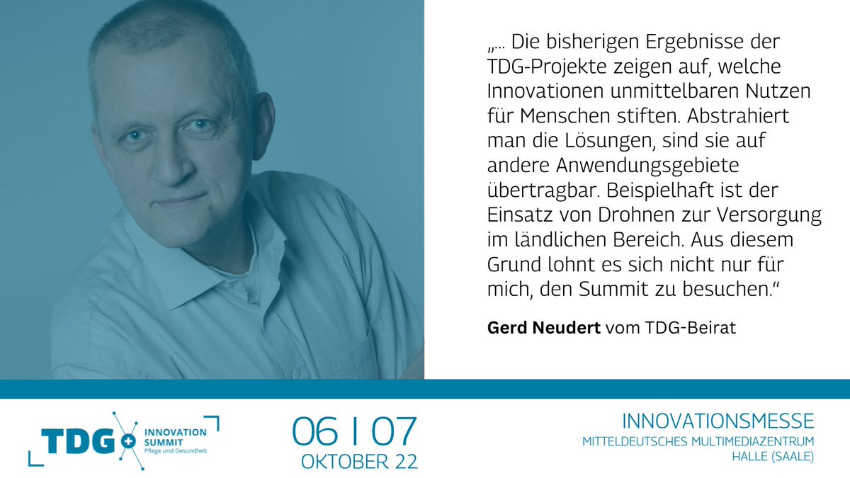 Translationsregion für digit. Gesundheitsversorg. (@inno_tdg) on Twitter photo Der Countdown läuft ⏱️! Am Donnerstag findet der 𝗧𝗗𝗚 𝗜𝗡𝗡𝗢𝗩𝗔𝗧𝗜𝗢𝗡 𝗦𝗨𝗠𝗠𝗜𝗧 in #HalleSaale statt. Wer noch eine Einladung braucht, sollte diesen Gruß von TDG-Beirat <a href="/GerdNeudert/">GERd NEudert</a> als solche verstehen. Zur Last-Minute-Anmeldung: 👉inno-tdg.de/summit/ Der Countdown läuft ⏱️! Am Donnerstag findet der 𝗧𝗗𝗚 𝗜𝗡𝗡𝗢𝗩𝗔𝗧𝗜𝗢𝗡 𝗦𝗨𝗠𝗠𝗜𝗧 in #HalleSaale statt. Wer noch eine Einladung braucht, sollte diesen Gruß von TDG-Beirat <a href="/GerdNeudert/">GERd NEudert</a> als solche verstehen. Zur Last-Minute-Anmeldung: 👉inno-tdg.de/summit/