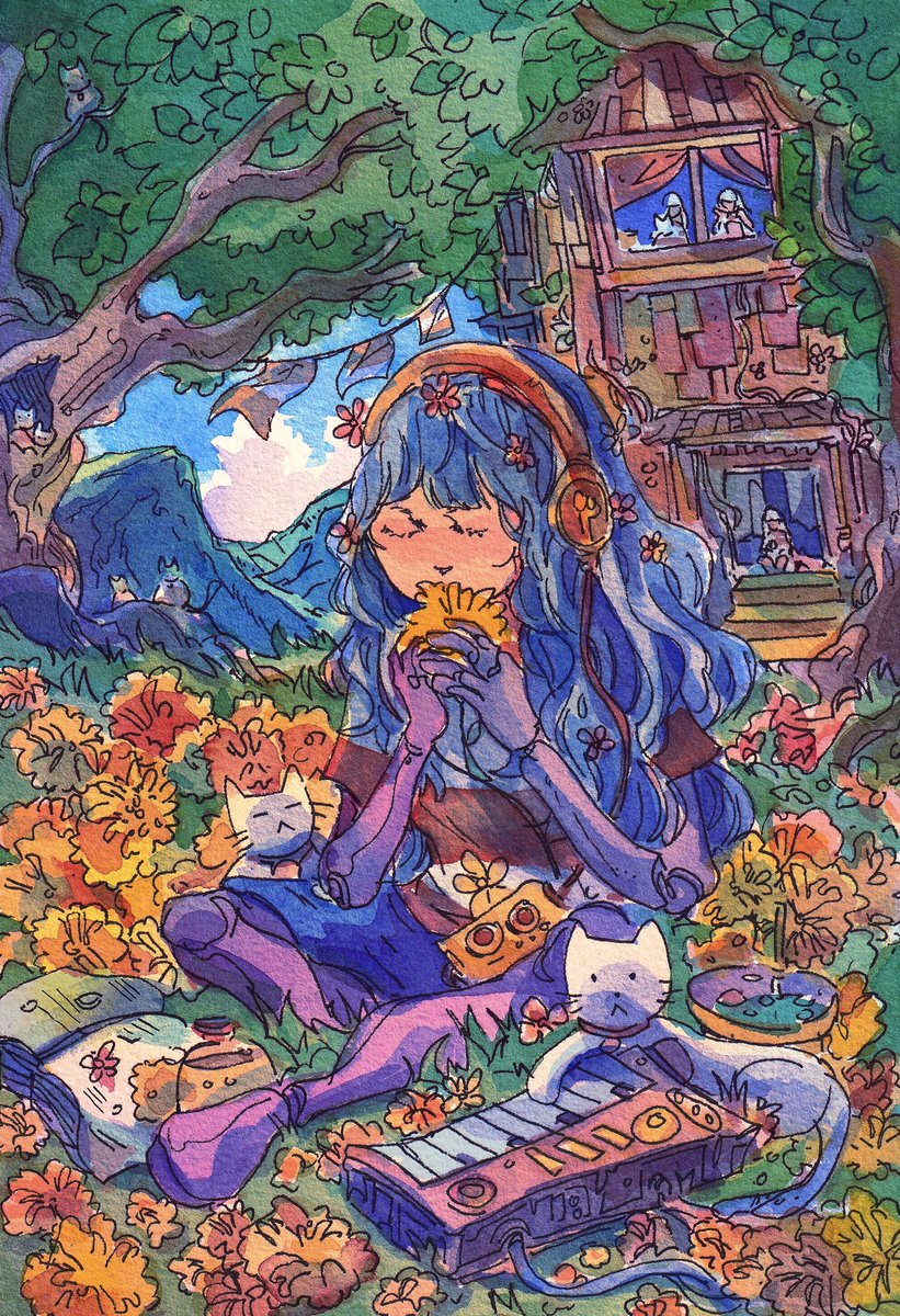 catforests's tweet image. dandelion #illustration