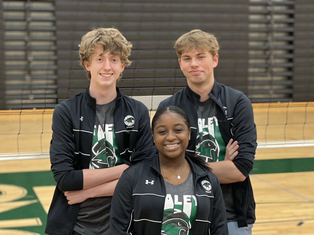 Tonight is SENIOR NIGHT! We can’t wait to celebrate our 3 seniors and our 3 senior managers! Festivities will start around 6:00pm as soon as the JV match is over! <a href="/SHSFalcons/">Staley High School</a> #StaleyStrong 💚💚💚
