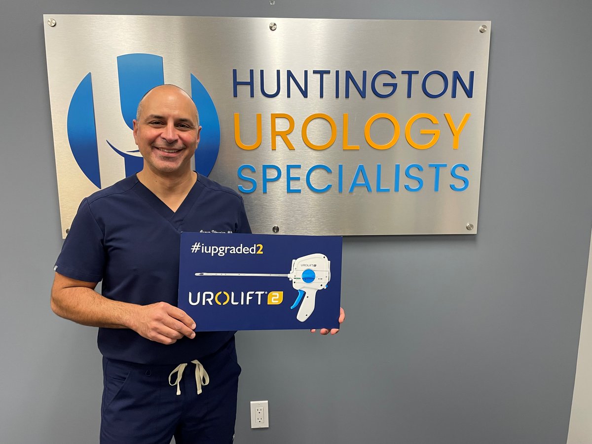 UroLift's tweet photo. Dr. Armen Dikranian from Huntington Urology Specialists has upgraded to #UroLift2! #BPH #Urology

Rx only. Individual results vary. See https://t.co/LTGYgeF0b1 and talk to your urologist to determine the right treatment for you. https://t.co/XOHPNruIWy
