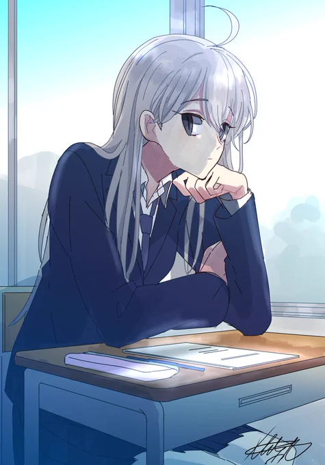 休み時間の教室で目が合ったらくがき【アシチガイ/治】 