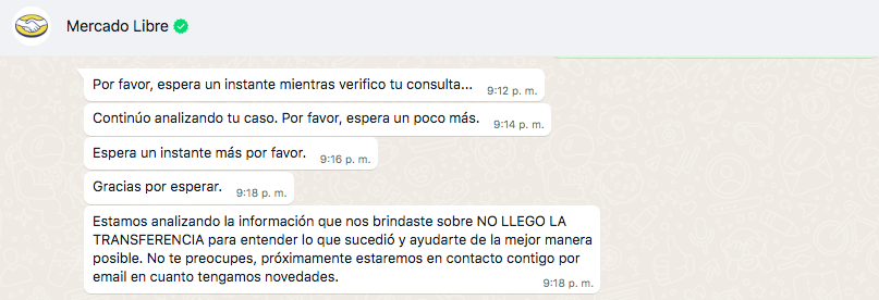 danielacenizo's tweet photo. Cuidado con @mercadopago ayer realice una transferencia por $10.000 ya pasaron 24 hs y nadie se hace cargo.  Ya no son de confianza, su respuesta es que EN LOS PROXIMOS DIAS alguien se comunicara contigo, mientras tanto que? Esto que brindan no es una SOLUCION! https://t.co/MYKjLhVy5F