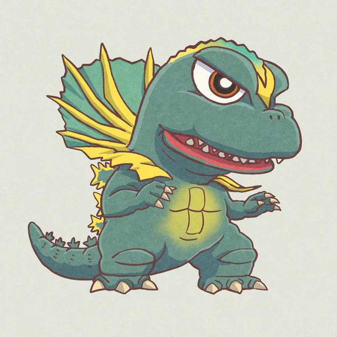 以前描いたジラースをリファイン 