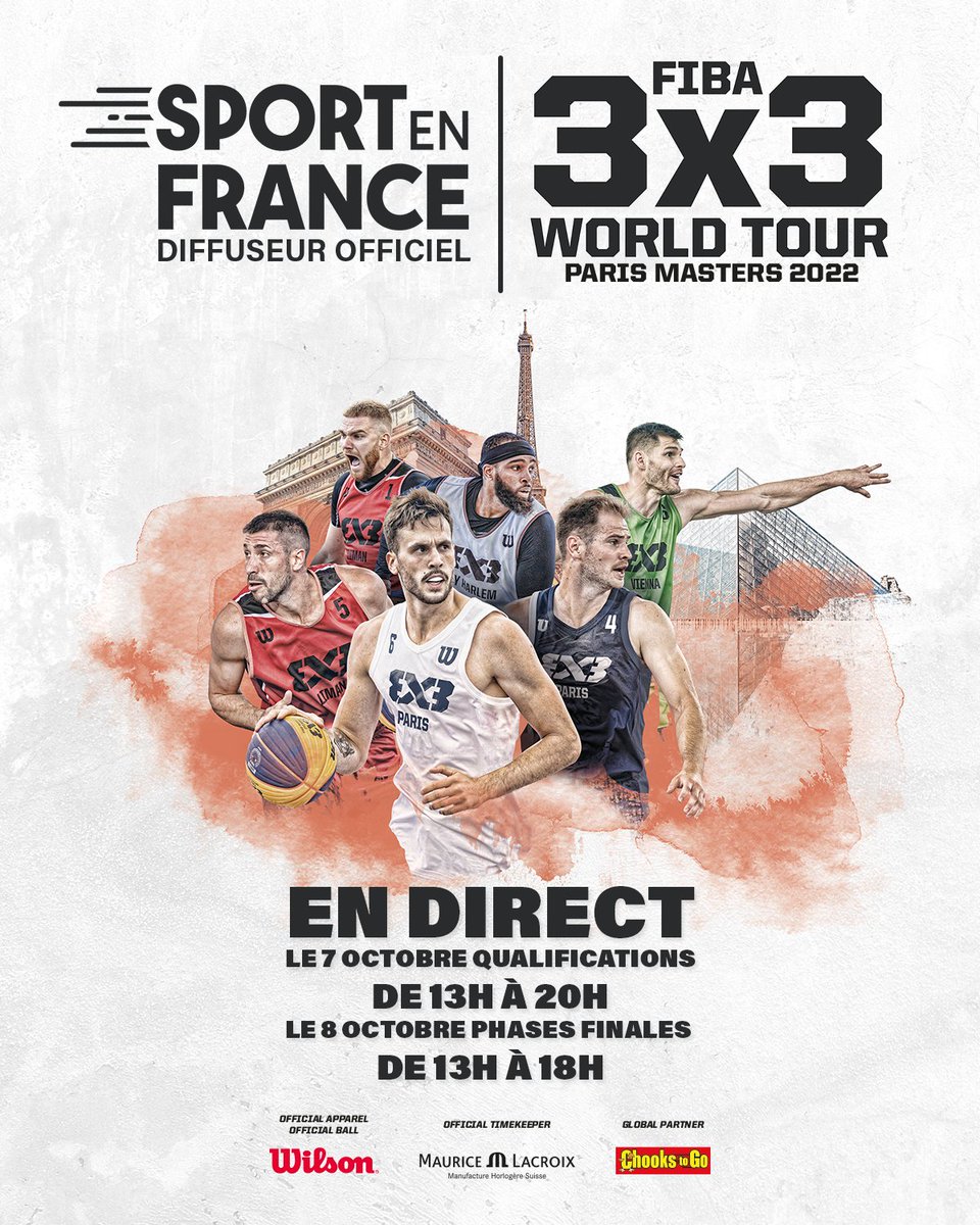 sport_en_france's tweet photo. ANNONCE🏀🏀🏀. Le basket 3x3 débarque sur @sport_en_france . Suivez le Masters Paris @FIBA3x3 et le parcours du @TeamParis3x3  ce week-end gratuitement, en clair, en direct et en intégralité ! @3x3ffbb @ffbasketball @FIBA @LukasNicot https://t.co/EfajgIoDCv