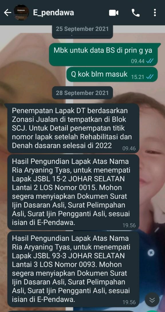 joinedjohar's tweet photo. ini yg dinamakan e pendawa online penataan pasar, dlm jangka waktu blm 1jam berubah sampe 3x.dan banyak pedagang yg datanya hilang padahal sdh dpt notif. @hendrarprihadi @Kejati_Jateng @DivHumas_Polri @jokowi @mbakITASMG @mohmahfudmd @NajwaShihab @TajYasinMZ @gibran_tweet @ganja https://t.co/fepjsMam58